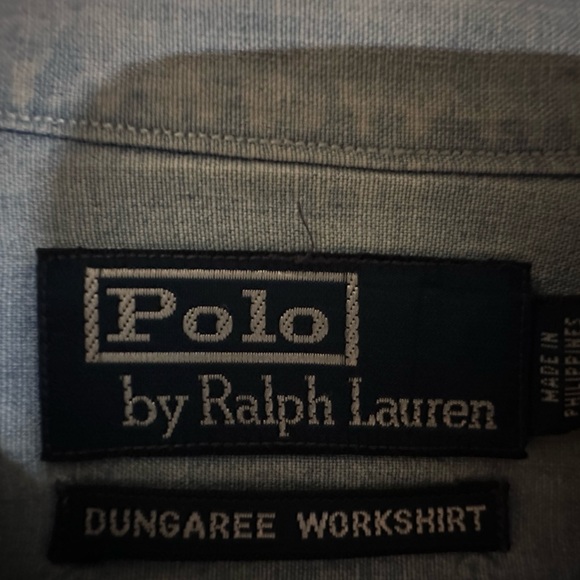 Ralph Lauren Denim Blue Workshirt - Picture 3 of 8
